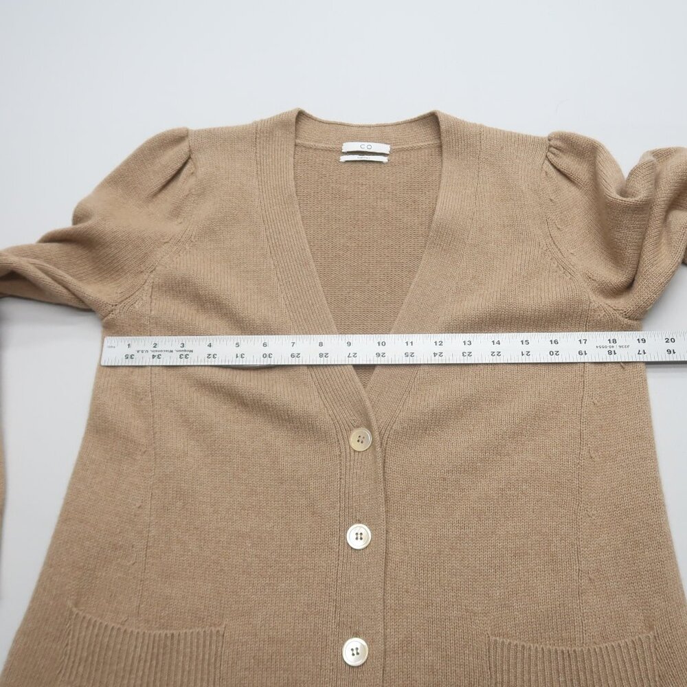 CO Essentials Womens Small Tan Cardigan Sweater Wool Cashmere - Picture 6 of 11